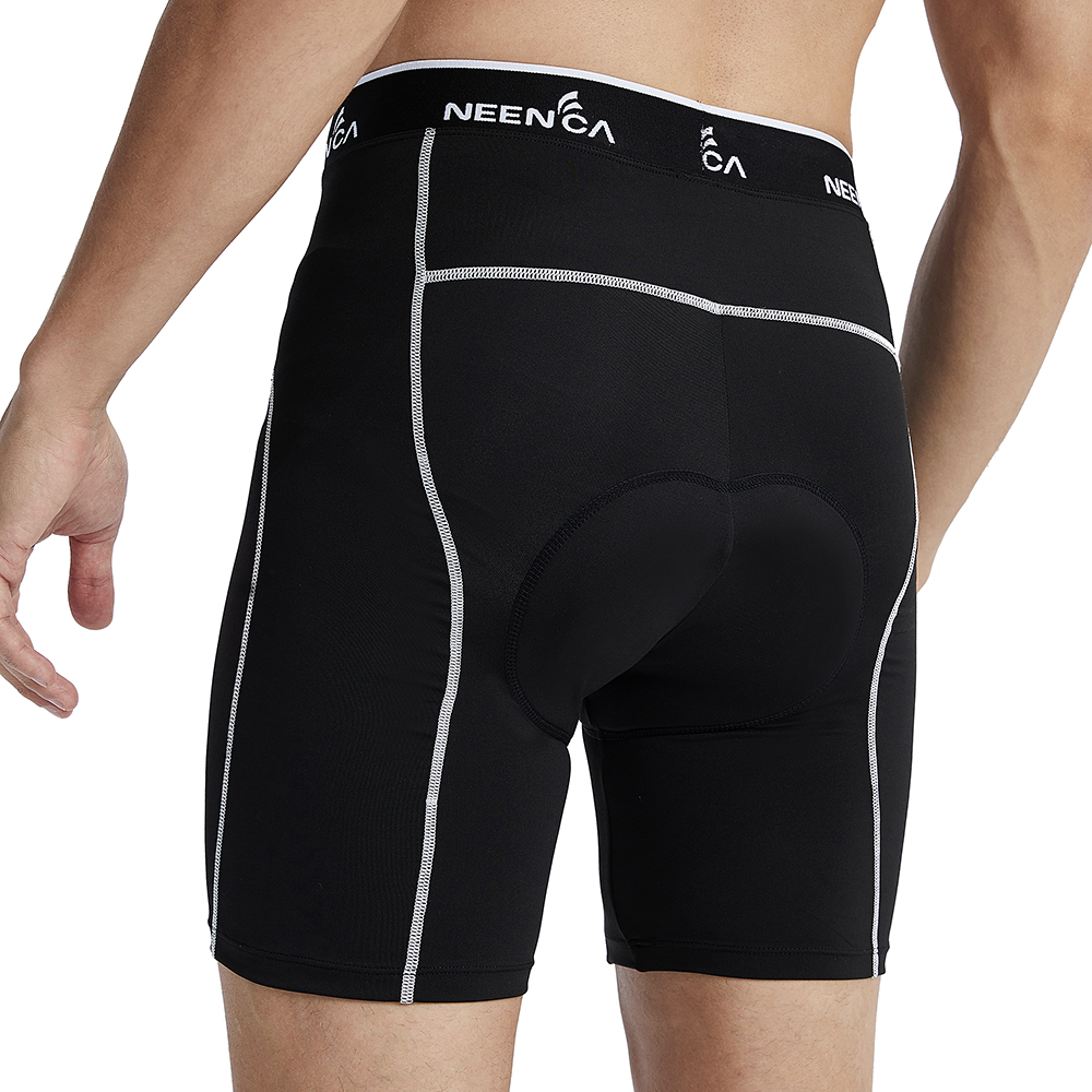 NEENCA Mens Bike Cycling Shorts with 4D Sponge Gel Padded,Cycling Bicycle Underwear Pants,High-Elasticity,Breathable,Quick-Dry 