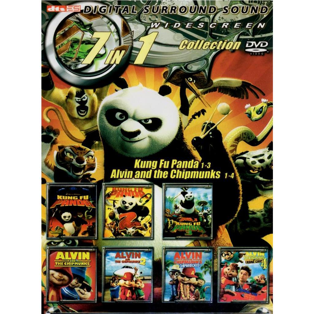 DVD Movie English Cartoon Kung Fu Panda / Alvin And The Chipmunks 7 In 1  Collection J 1484 | Shopee Malaysia