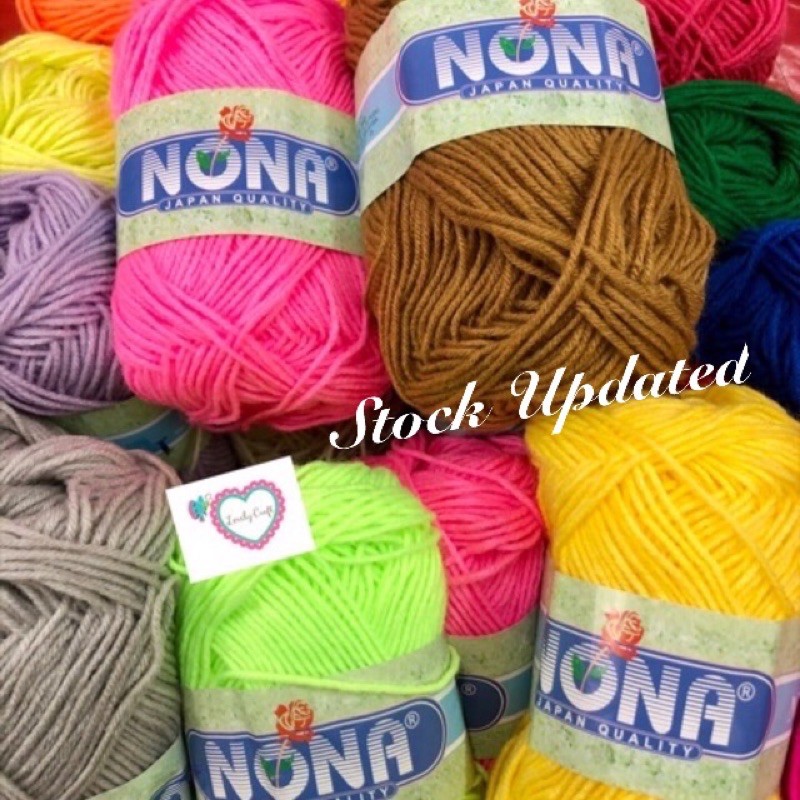 Nona M Wool Yarn 40gram Benang Kait Benang Bulu Kambing Buat Klip Mask Shopee Malaysia