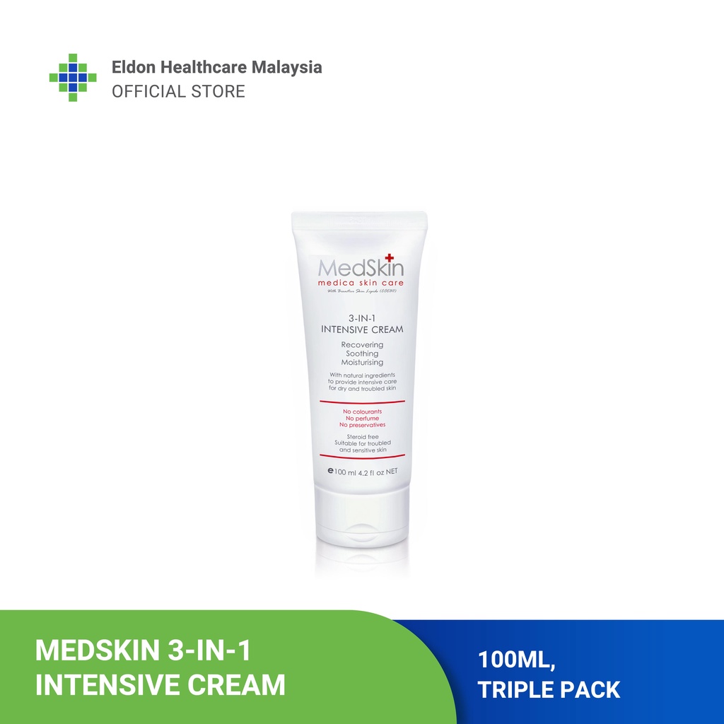 Medskin 3 In 1 Intensive Cream Steroidfree Cream Shopee Malaysia