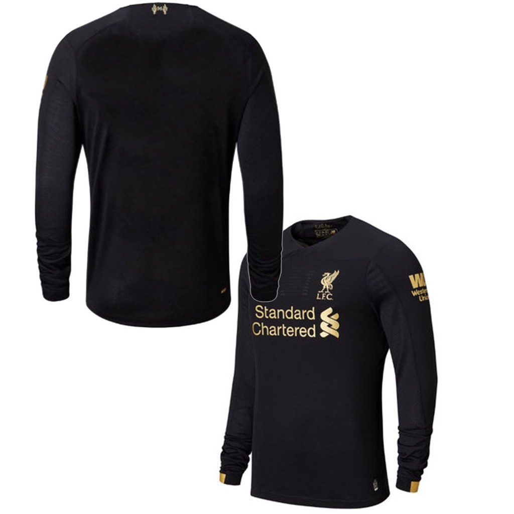 liverpool black long sleeve jersey