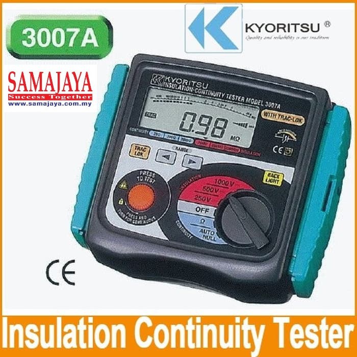 Kyoritsu 3007A Digital Insulation/Continuity Tester Shopee Malaysia