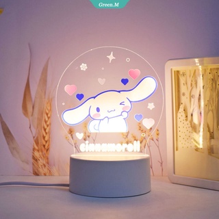 Sanrio Kuromi Cinnamoroll My Melody Hello Kitty LED Night Light ...