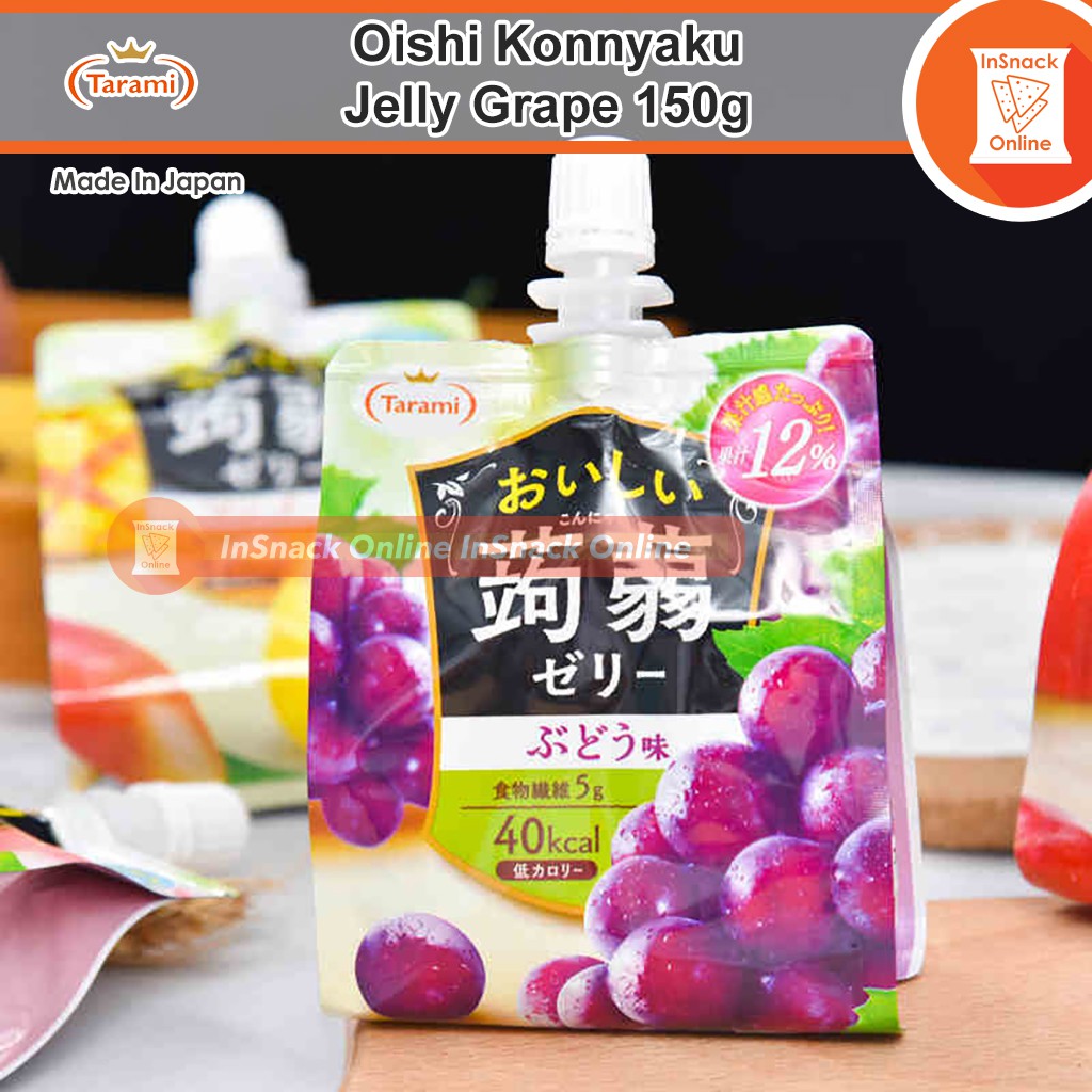 Japan Tarami Oishi Konnyaku Jelly Grape Shopee Malaysia