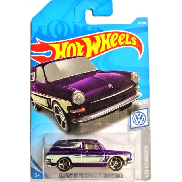 2019 Hot Wheels VOLKSWAGEN 4//10 Custom /'69 Volkswagen Squareback 137//250