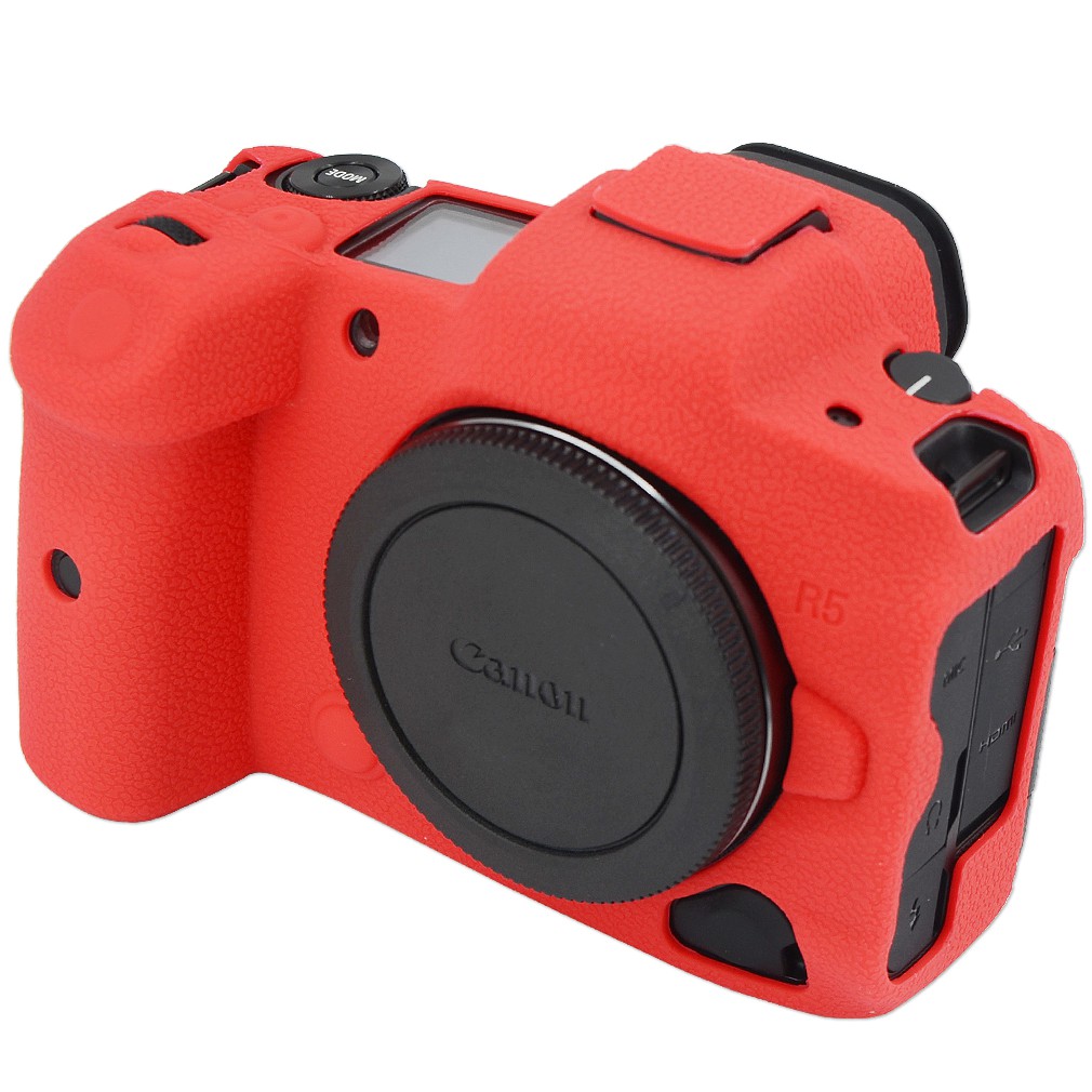 Soft Silicone Armor Skin Rubber Protective Camera Case Compatible with Nikon Z7 Z6 Red 
