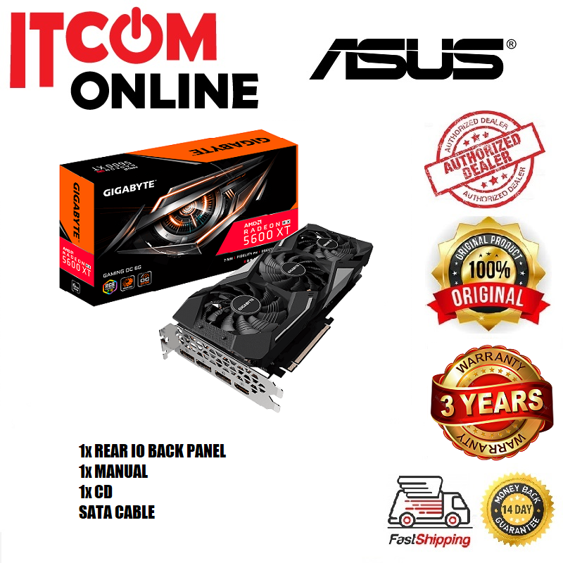 Gigabyte Rx 5600xt 6gb Gaming Oc Gddr6 198bit Gv R56xtgaming Oc 6gd Shopee Malaysia