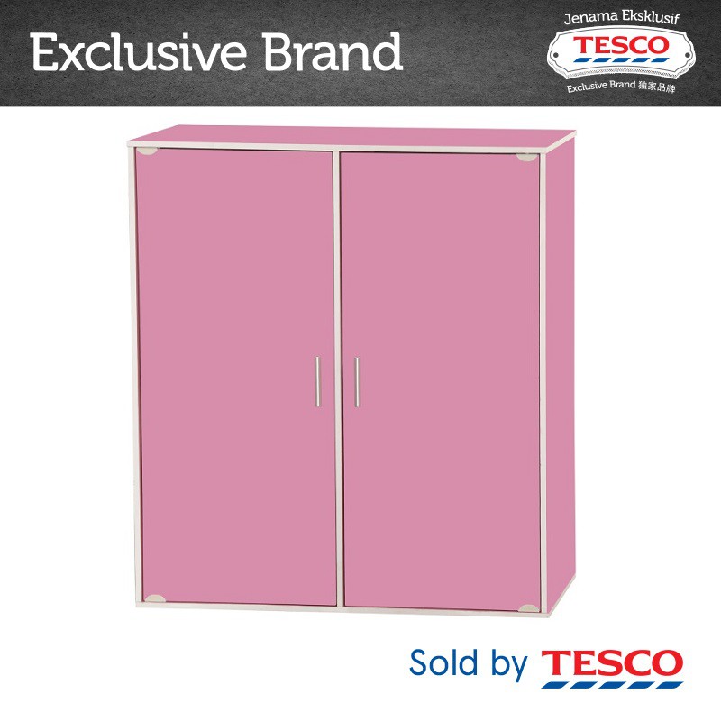 Tesco Junior 2 Door Wardrobe Pink Shopee Malaysia