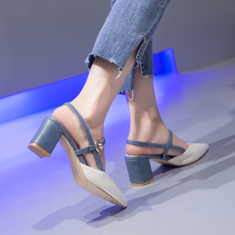 Women S Fashion Simple Elegant Pointed High Heels Ready Stock