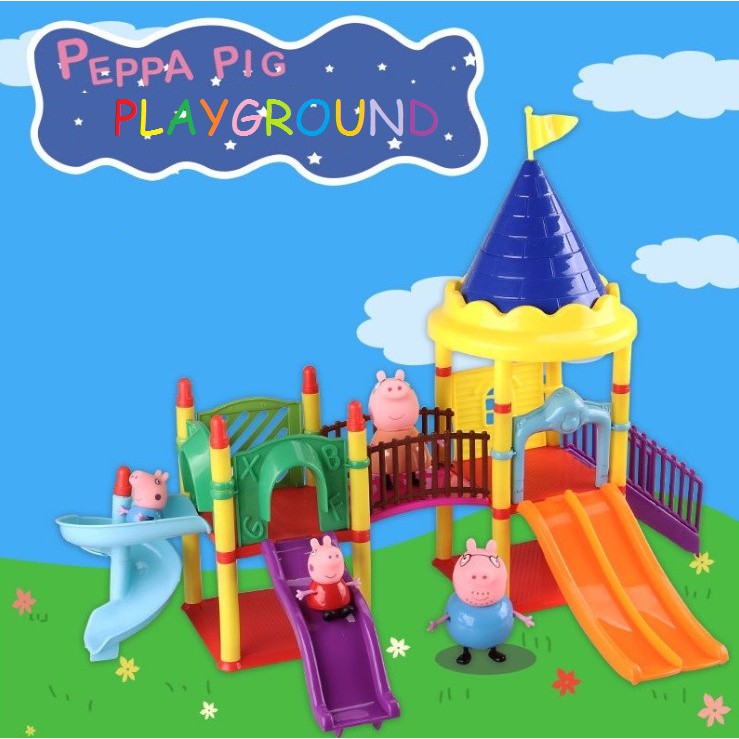 peppa pig slide playset