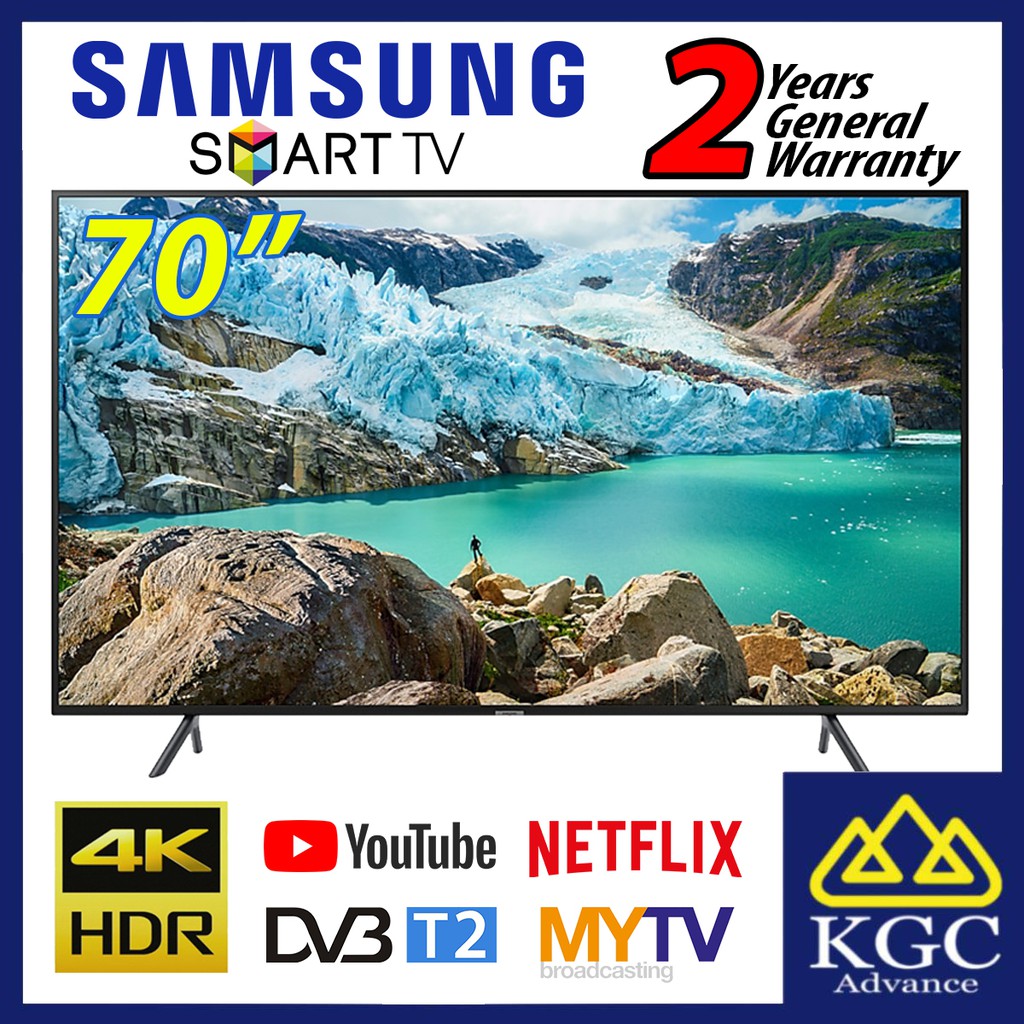 Samsung Ru7100 Smart 4k Uhd Led Tv 70 Ua70ru7100kxxm Shopee Malaysia 9882