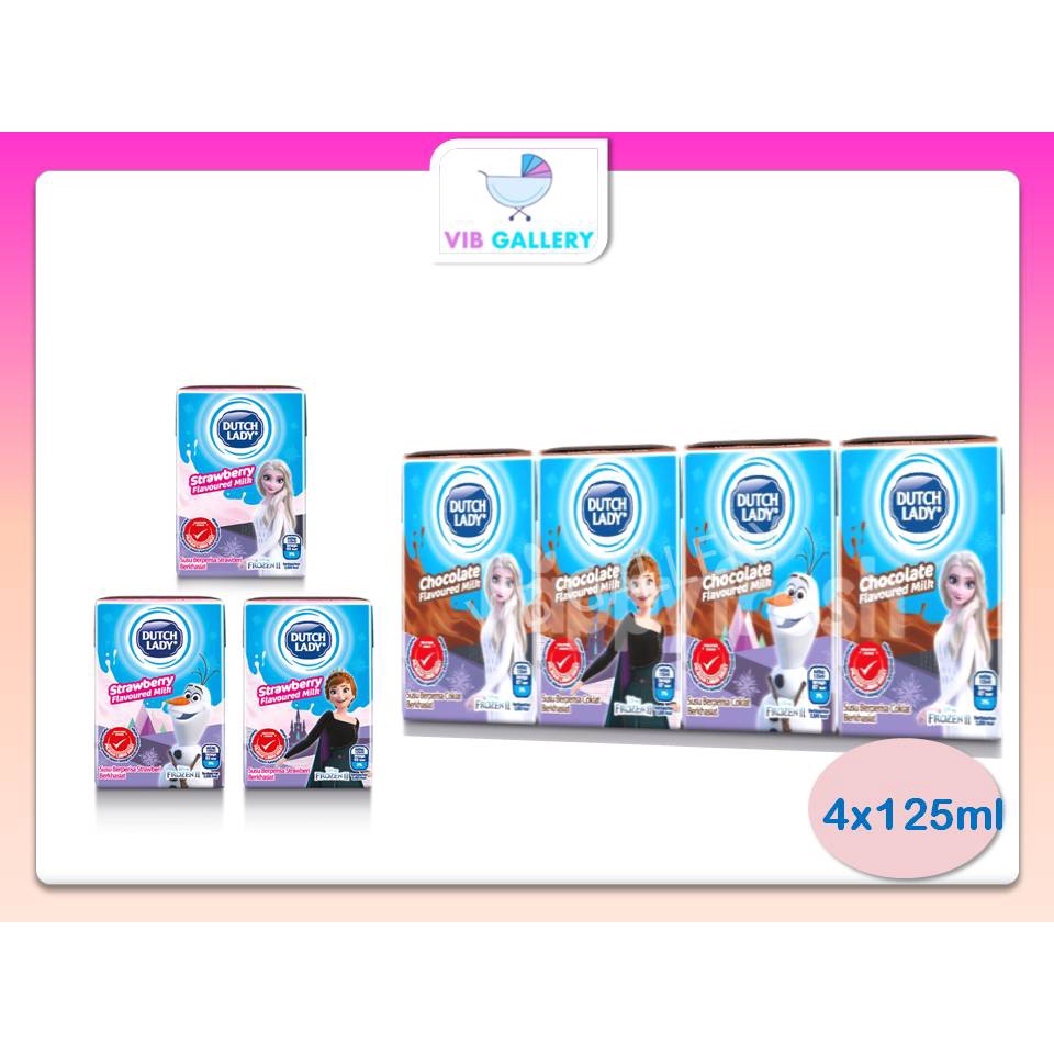 Dutch Lady Uht Milky Marvel Frozen 180ml 125ml 200ml Shopee