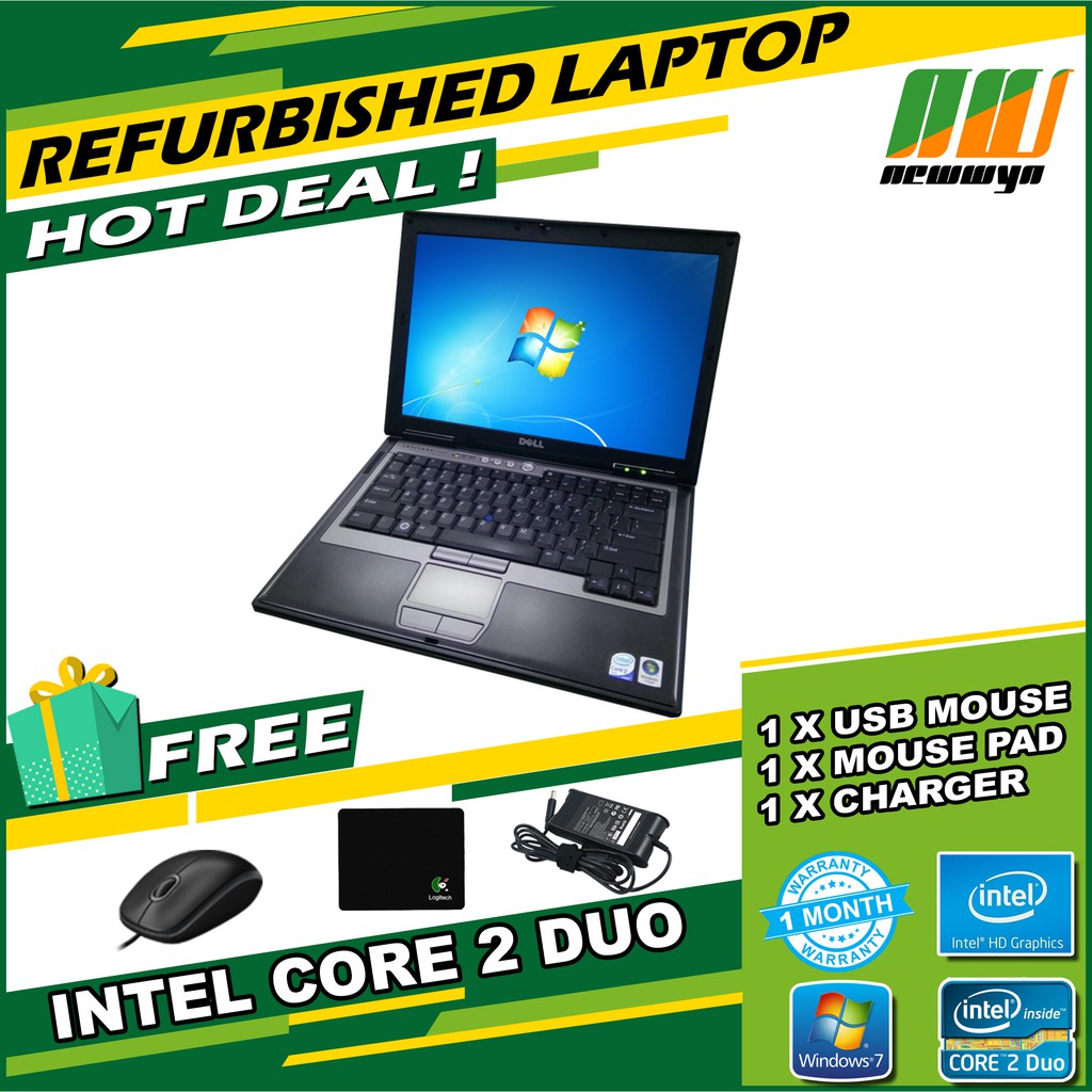 Laptop Murah Secondhand Dell Latitude D630 D6 With Battery Shopee Malaysia