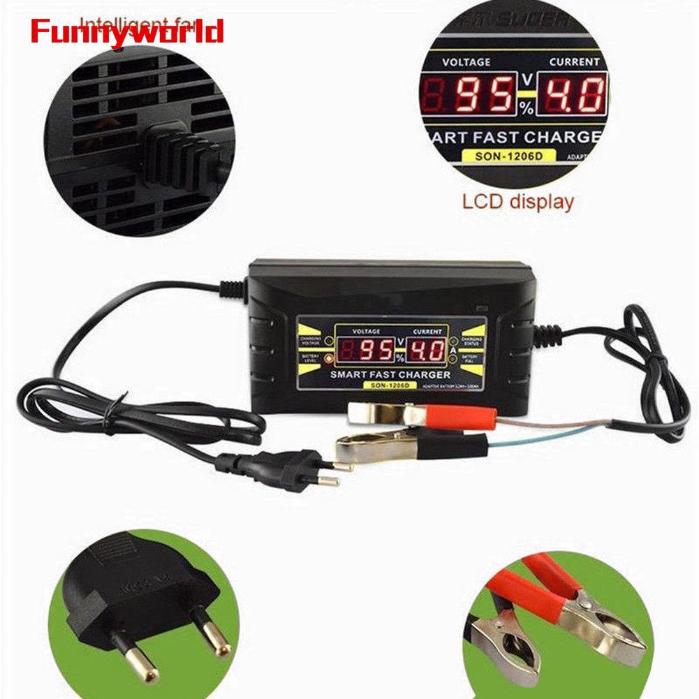 12V 6A Car Motorcycle Smart Fast Lead acid Battery Charger 12V 6A Car Motorcycle Smart Fast Lead acid Battery Charger