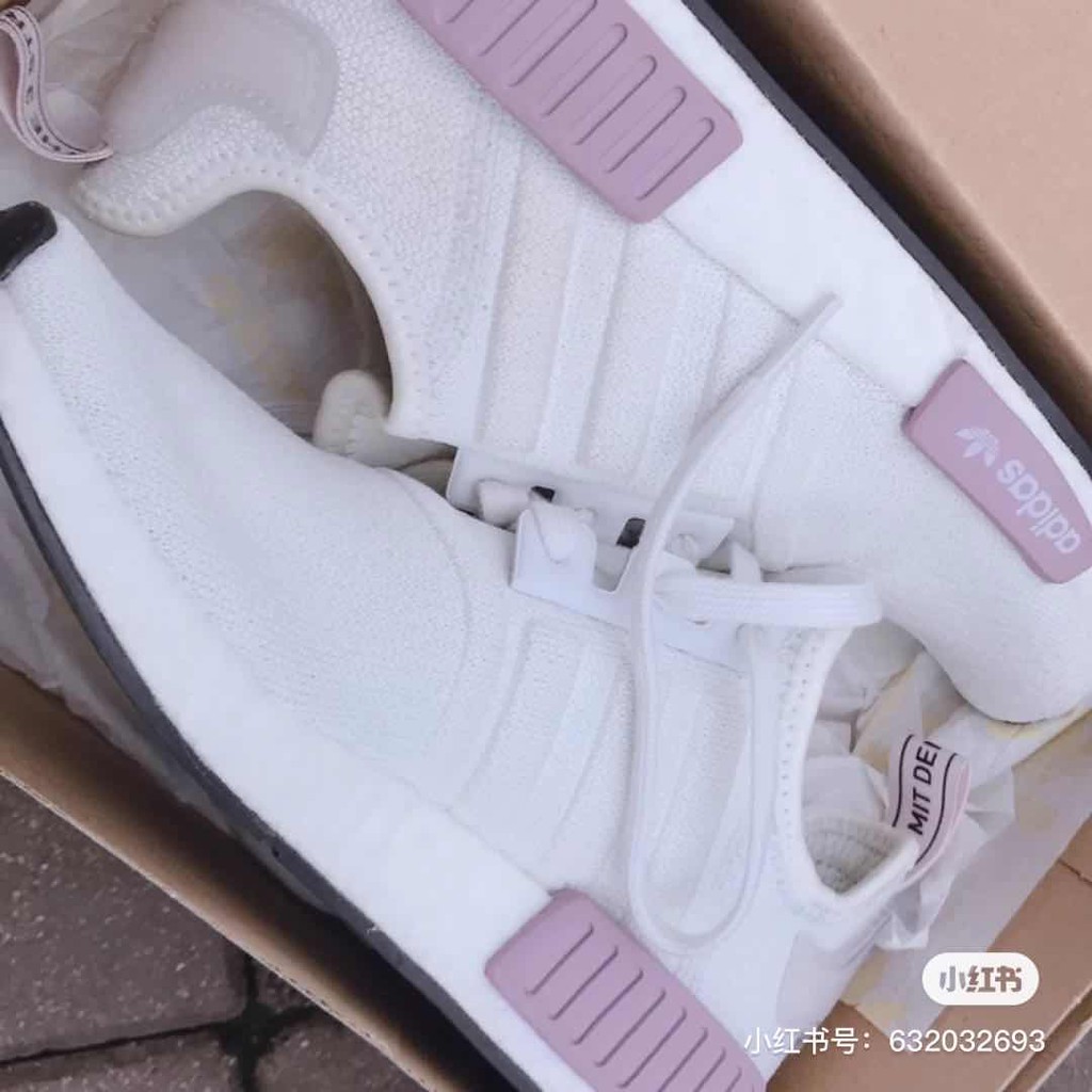 adidas nmd white and purple