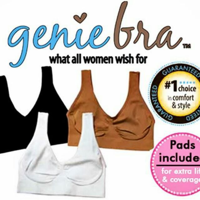 Genie Bra with removable pads (Lace Set) Shopee Malaysia