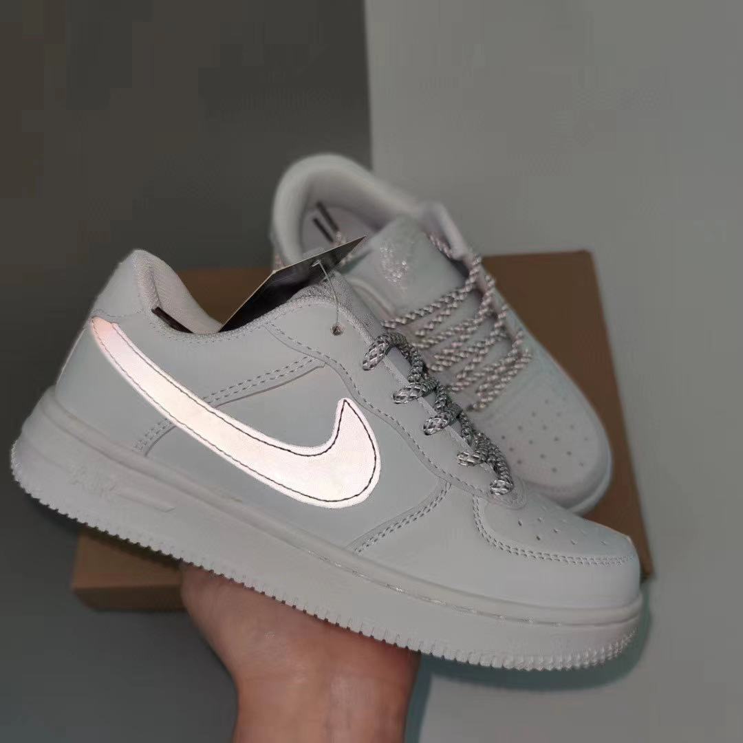 air force 1 reflective silver