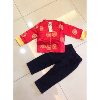 Kids Long Sleeves Samfu Cheongsam Kids Boy Chinese new Year CNY | Baju ...