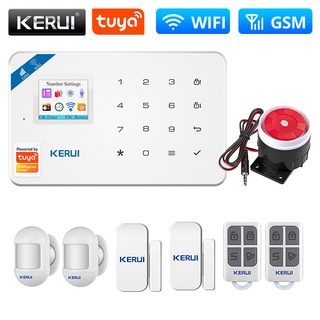 KERUI W18 Tuya WIFI GSM Home burglar Intrusion Security Alarm System IP Camera 