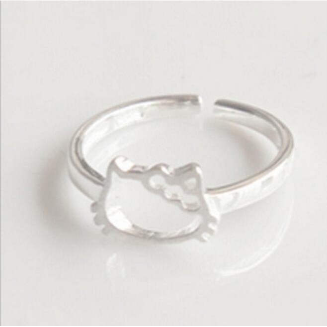 Hello Kitty Style Hollow Out Lovely Popular Ring Female Shopee