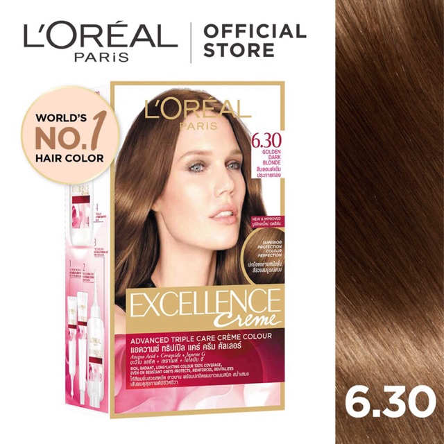 L Oreal Paris Excellence Creme Hair Color 6 30 Golden Dark