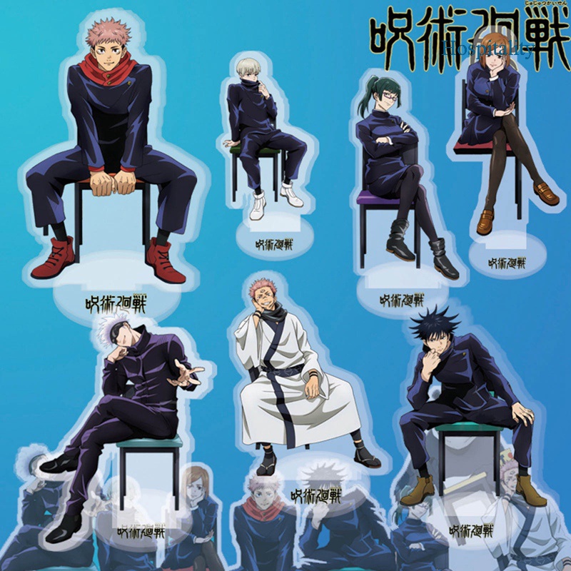 Acrylic Shake Shake Stand Model Toy Spring Figure Shake Jujutsu Kaisen Figure Stand Desk Decor Cute Model Plate Standing Plate Figure Decoration Desktop Decorate Anime Jujutsu Kaisen