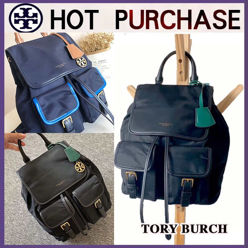 Tory Burch nylon waterproof large-capacity backpack lightweight canvas  travel bag | Shopee Malaysia