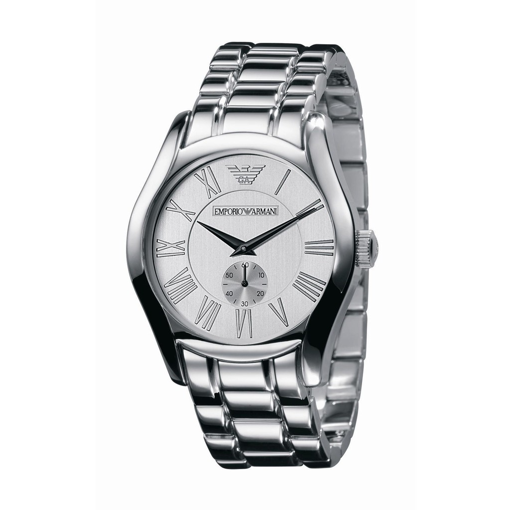 Emporio Armani Men's Classic White Dial Stainless Steel Watch AR0647 |  Shopee Malaysia