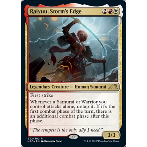 Raiyuu, Storm's Edge | [NEO][R][{2}{R}{W}][Lgd. Creature][MTG Singles]