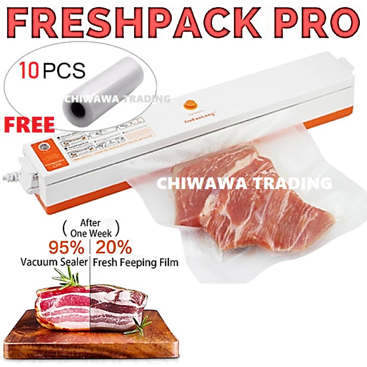 Fresh Pack Pro Home Electric Vacuum Food Plastic Impulse Sealer Packing Machine Packer / Mesin Pengedap Vakum