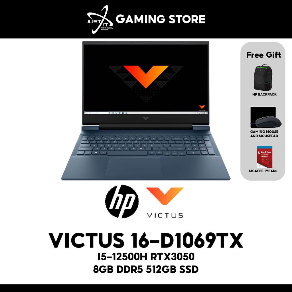 HP GAMING LAPTOP VICTUS 16D1069TX ( I512500H 8GB D5 512GB SSD RTX3050