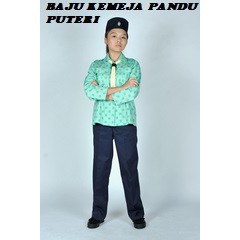 Baju Kemeja Tunas Pandu Puteri Lengan Panjang Uniform Pandu Puteri Long Sleeves Shopee Malaysia