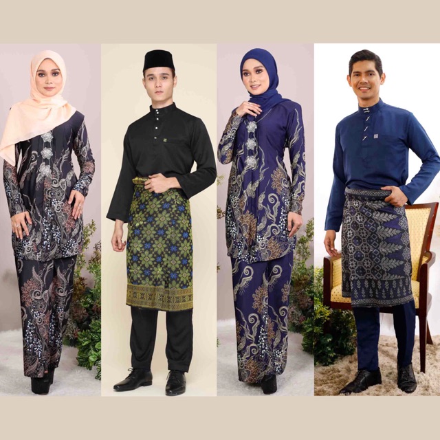 Set Couple Sedondon Raya 2020 Kebaya Batik Bali Baju Melayu Moden Shopee Malaysia
