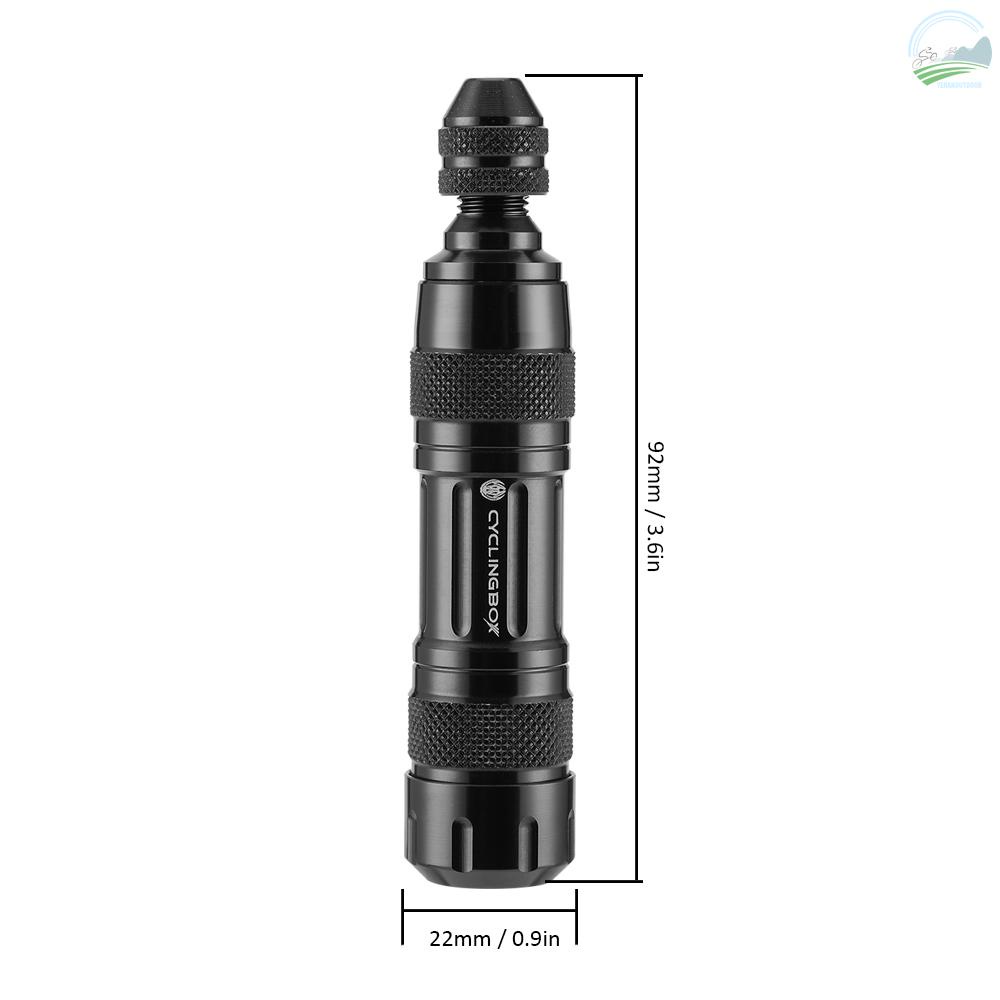 Pl DIY Tubeless Bike Tire Repair Kit Ultralight Vacuum Aluminum Alloy Tool Mountain Automobile 3 - Image 2