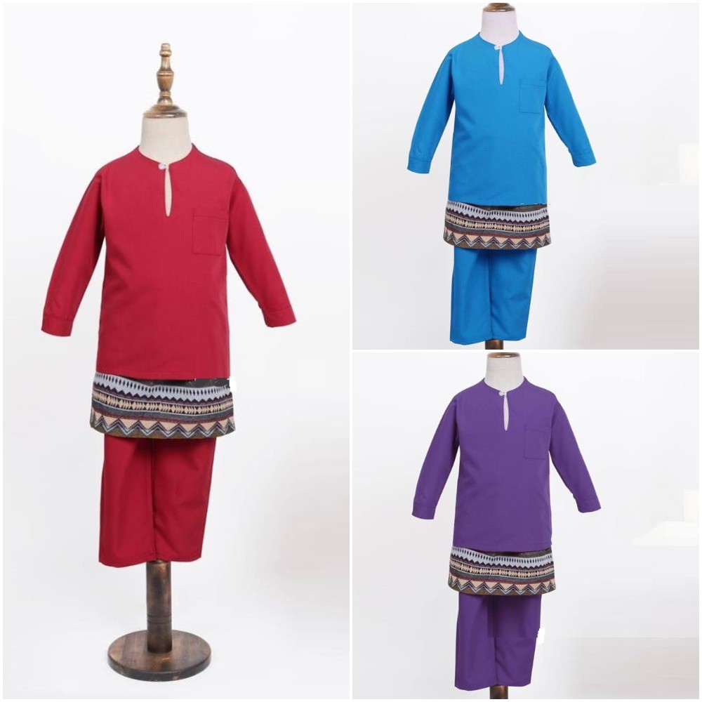  Baby  Baju  Melayu  3PCS Sampin Songket Budak Kanak kanak 