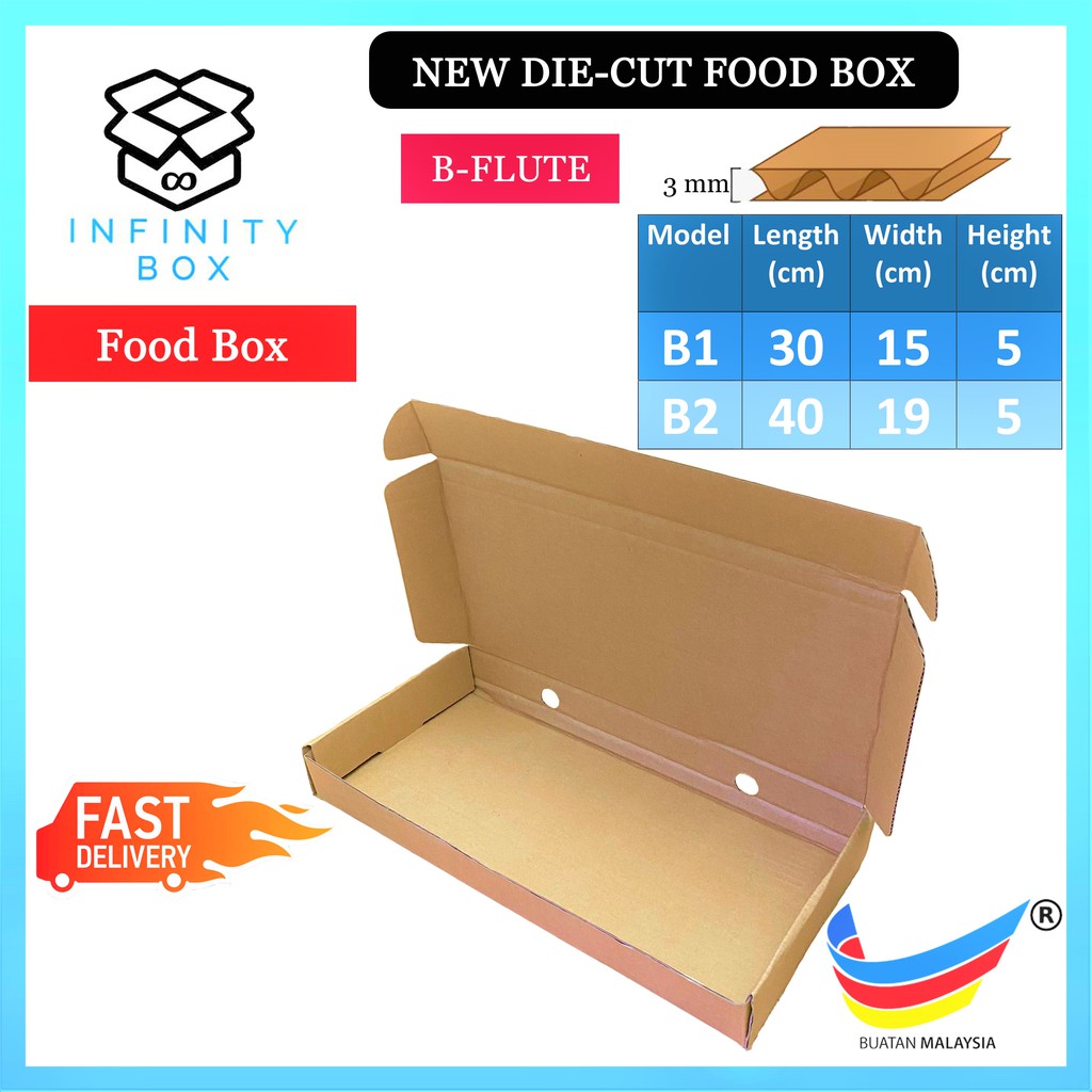 FOOD BOX Packaging Box Kotak Packing B1 Shopee Malaysia