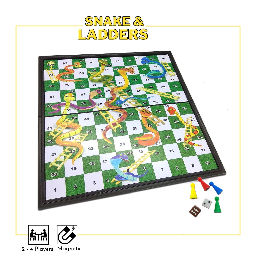 Snake & Ladders Multiplayer Board Game / Permainan Dam Ular (3830 ...