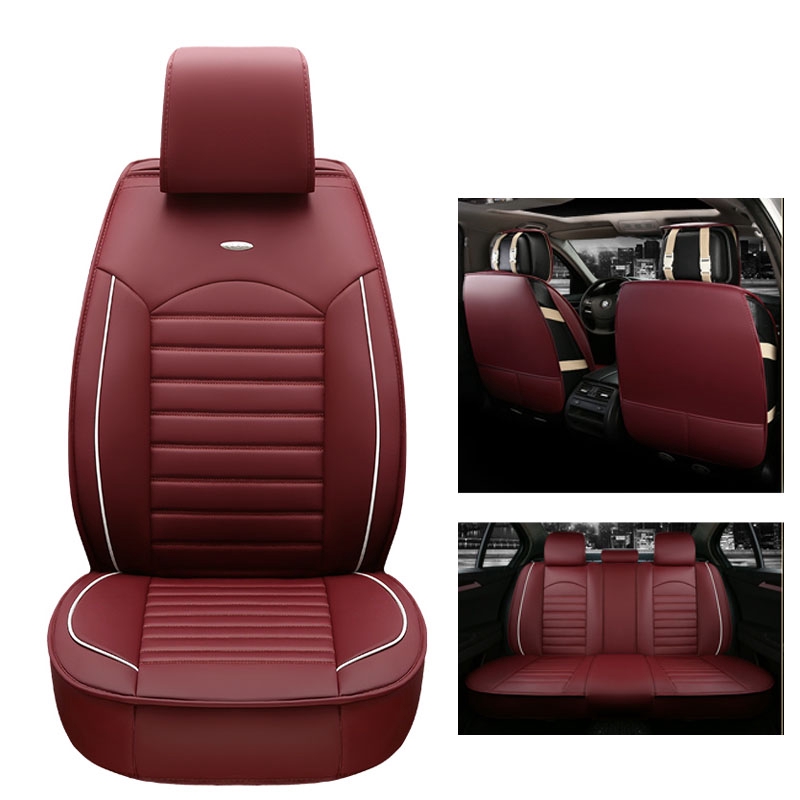 Red Leather Seat Covers Toyota Camry - Velcromag