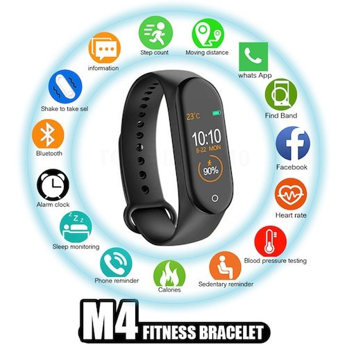 M4 smart watch with fitness tracking sports wristband heart rate blood pressure smart monitor health fitness tracker