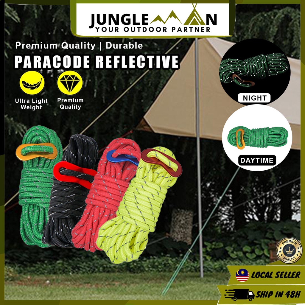 JUNGLEMAN Tali Khemah Flysheet Rope Camping Rope Windproof Rope