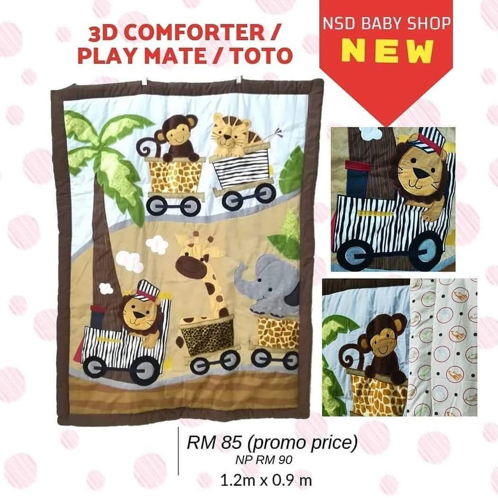 Comforter Play Mate And Toto 3d Shopee Malaysia