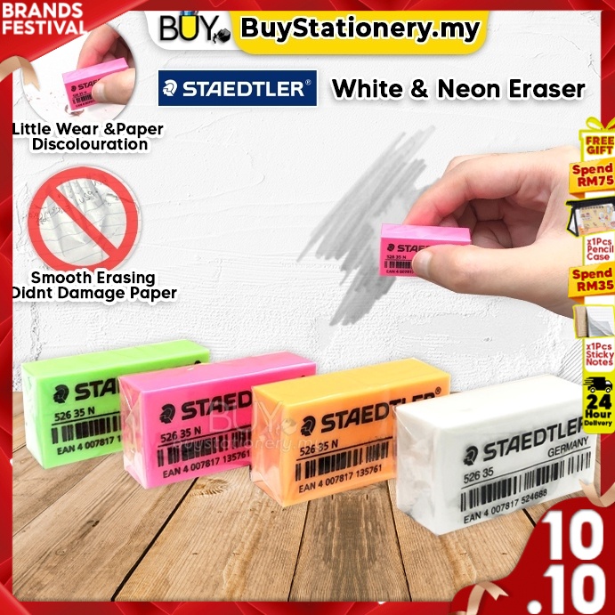 Staedtler Eraser White 52635 Neon 52635N Rubber Eraser Pemadam Pensil