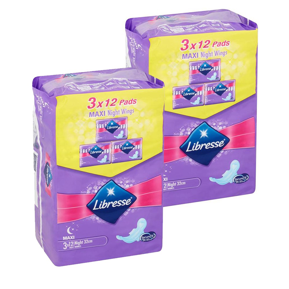 Libresse Maxi Night Wings Sanitary Pad (10's)