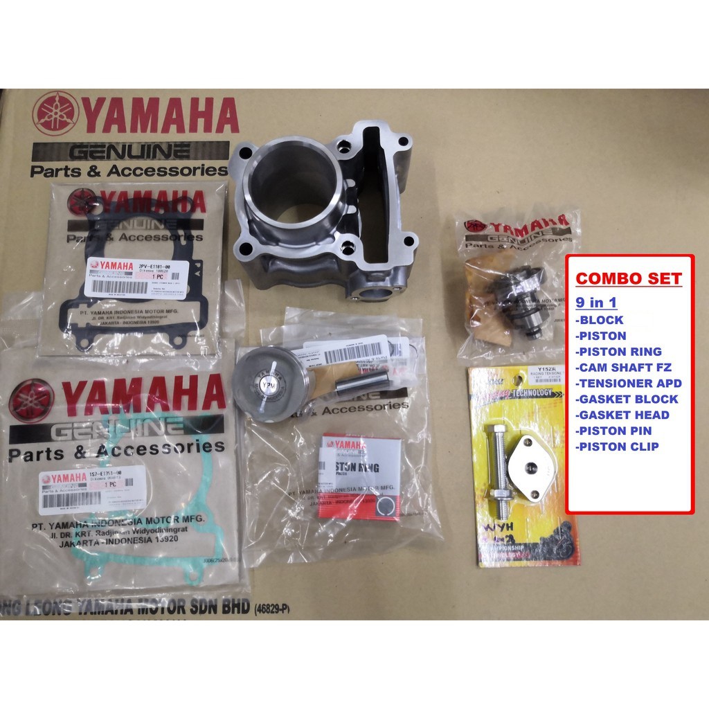 LC COMBO (Upgrade 150cc) FZ Y15 HLY ORIGINAL BLOCK WITH CAM SET Y150 ...