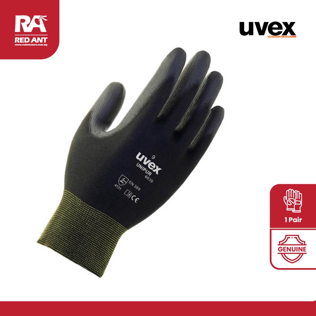 Guanti Da Lavoro Uvex Unipur 6639 - 10 Paia, Taglia XL, Per Lavori Di Precisione - Foto 6