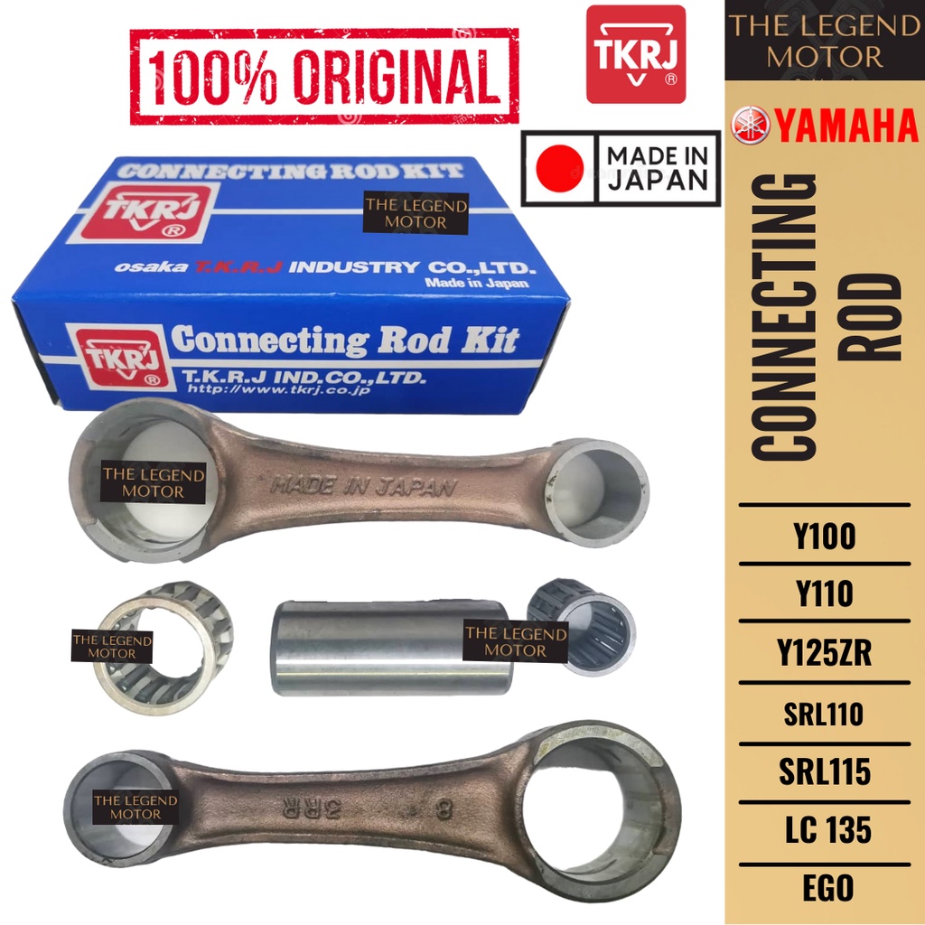 TKRJ Japan Connecting Rod 100 Original Yamaha RXZ Y125ZR LC135 Y15ZR