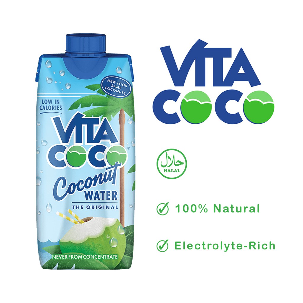Vita Coco 330ml Coconut Water (HALAL) Shopee Malaysia
