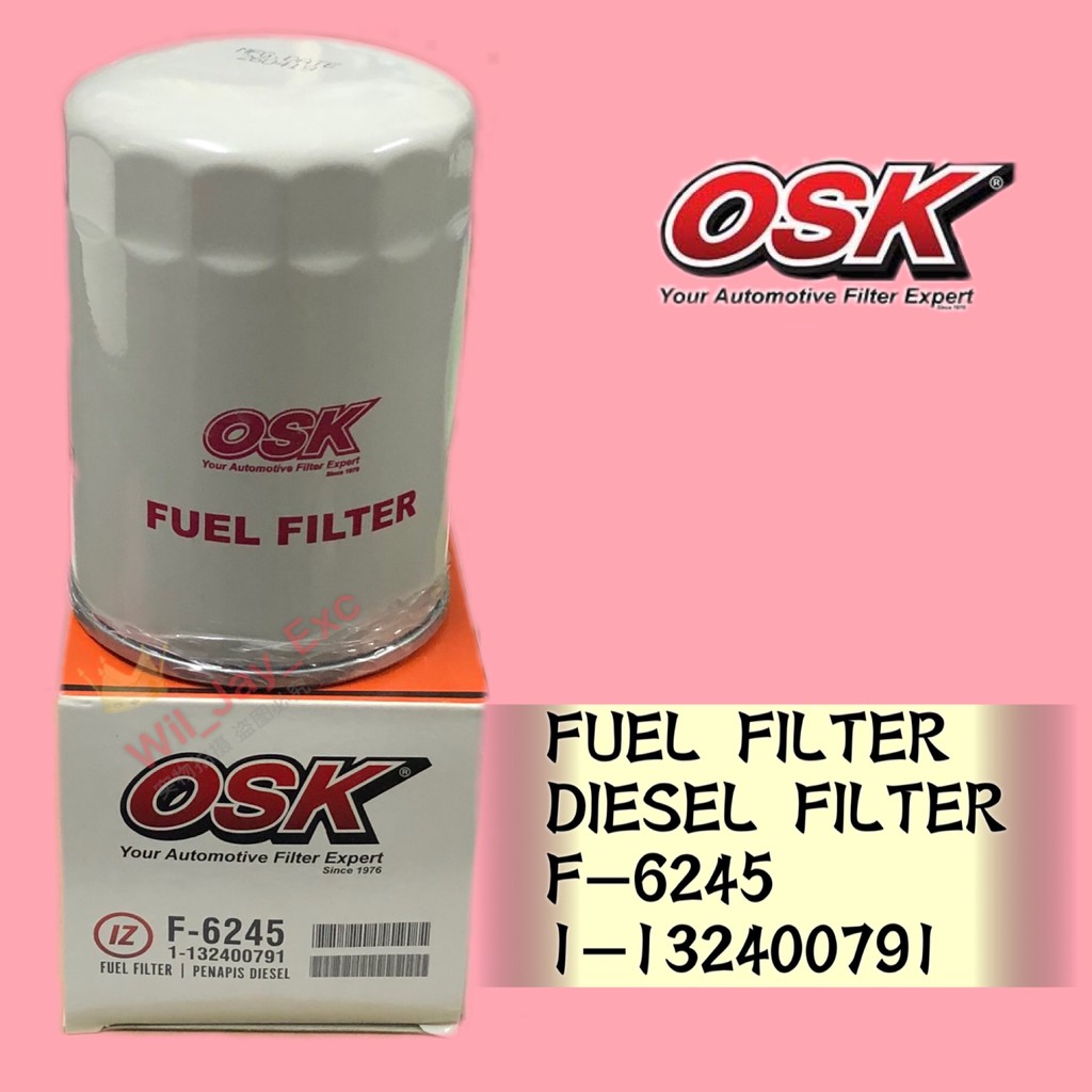 OSK F6245 FUEL FILTER , DIESEL FILTER FOR EXCAVATOR ISUZU ENGINE