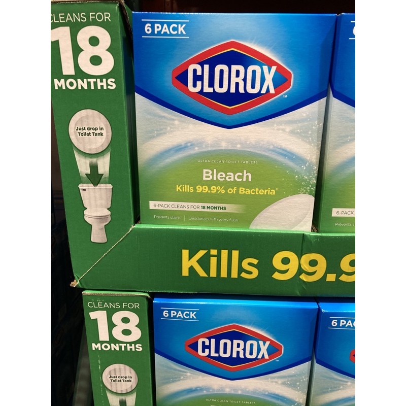 Clorox Toilet Bleaching Cleaning Tablets (100g X 6 Pc) Shopee Malaysia
