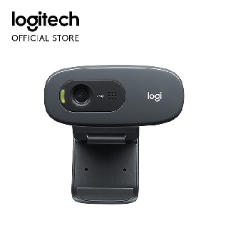 Logitech C270 HD Webcam, HD 720p/30fps, Widescreen HD Video Calling, HD Light Correction, Noise-Reducing